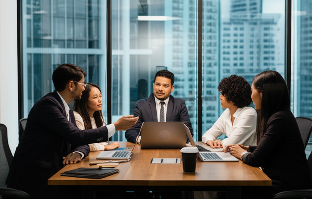 Business consultation meeting